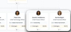 Layer Metrics on Org Chart