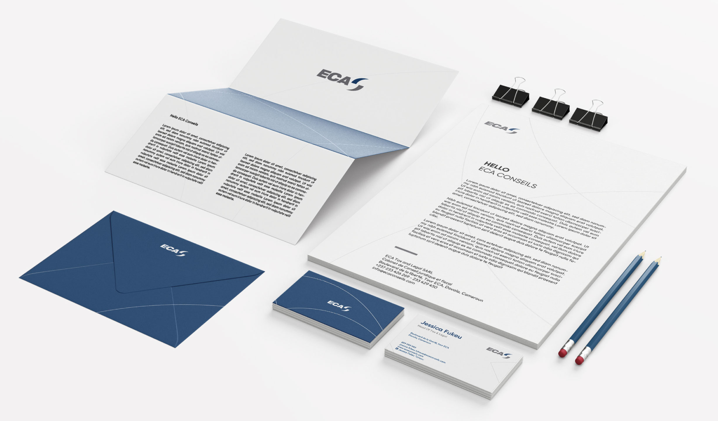 Identité visuelle pour ECA Conseils