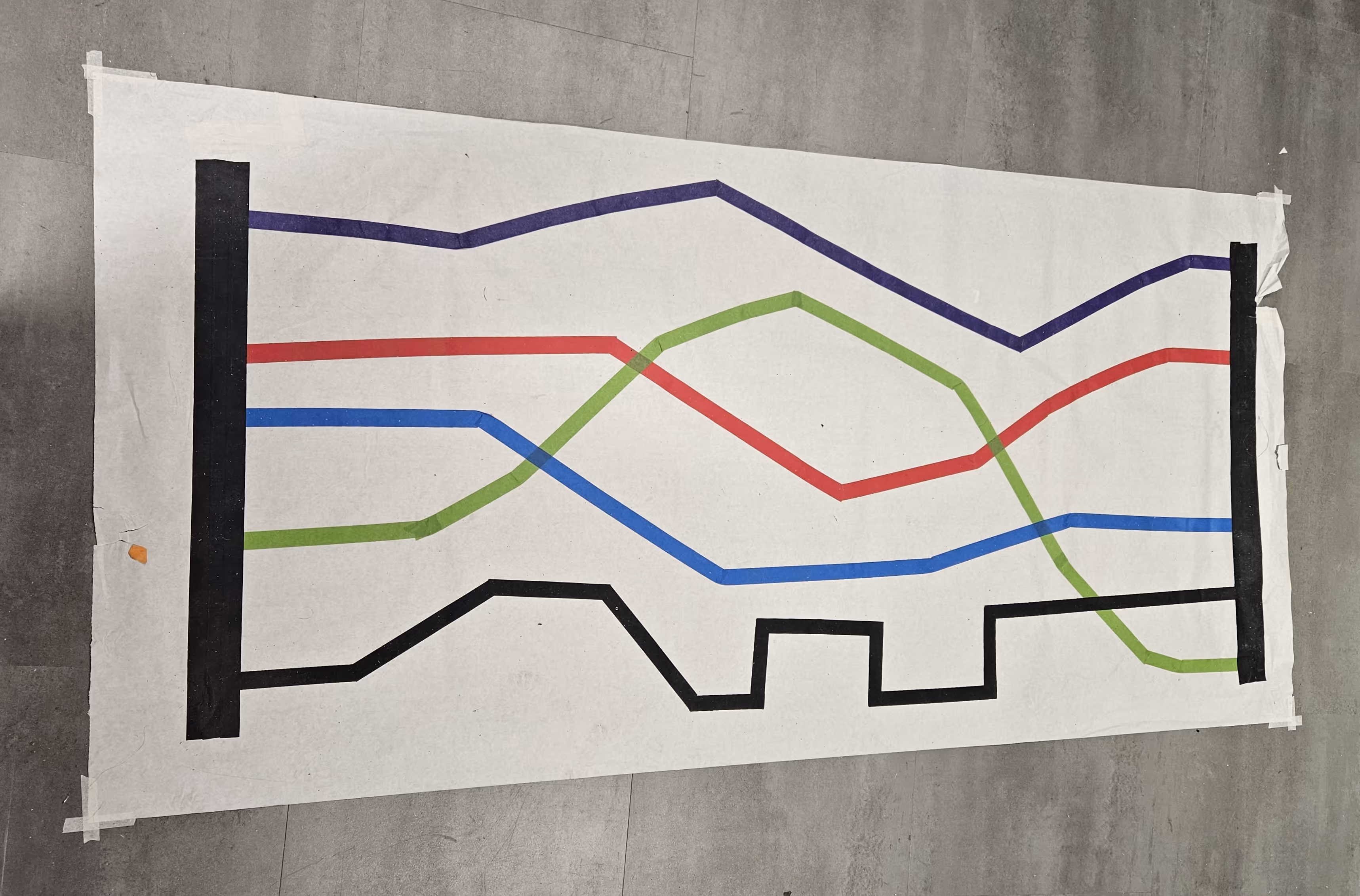Camera line follower track
