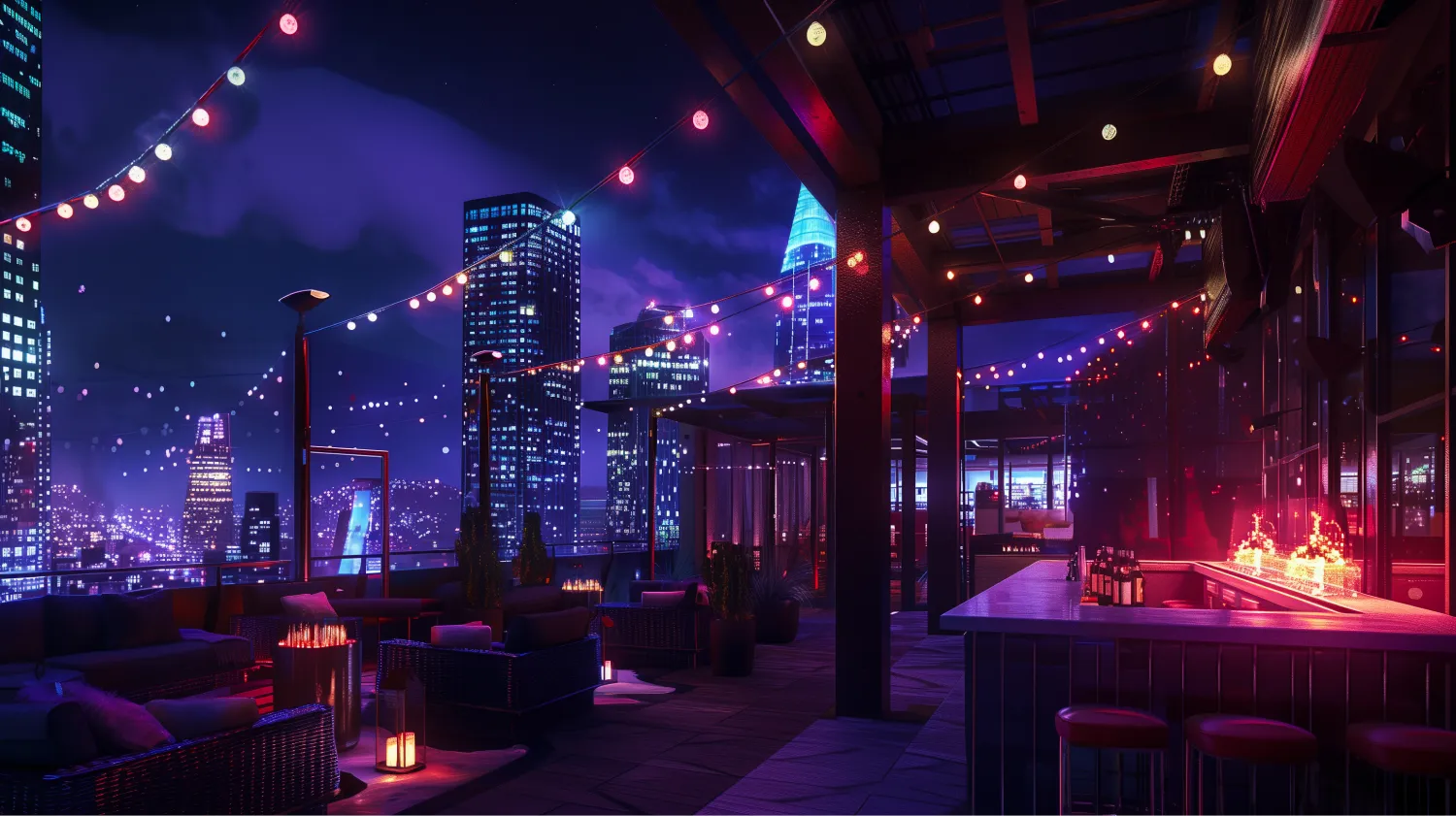 an image of a led roof top bar