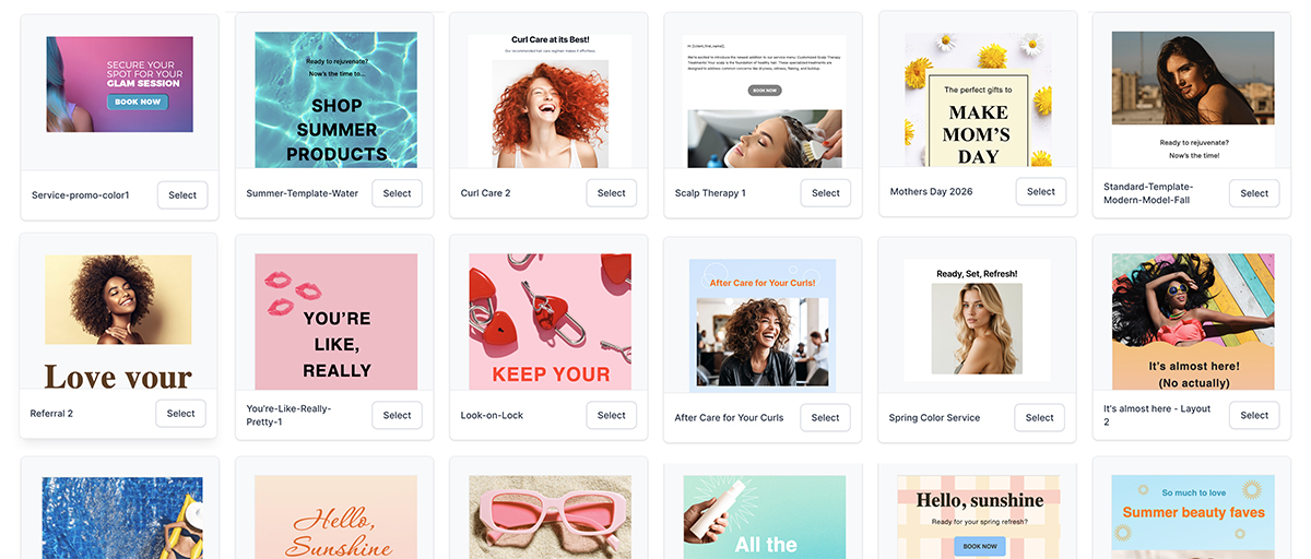 SalonInteractive Client Connect email marketing campaigns cover for salon professionals creating high-impact branded emails