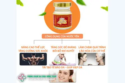 Công dụng của nước yến sào