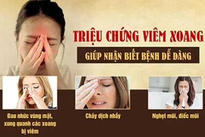 Dấu hiệu nhận biết và triệu chứng viêm xoang