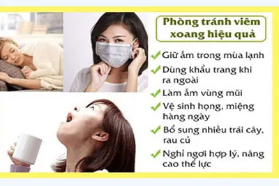 Cách phòng tránh viêm xoang