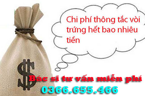 Chi phí thông tắc vòi trứng hết bao nhiêu tiền