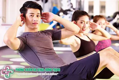 Gập bụng vặn người