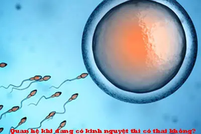 Quan hệ khi đang có kinh nguyệt thì có thai không?