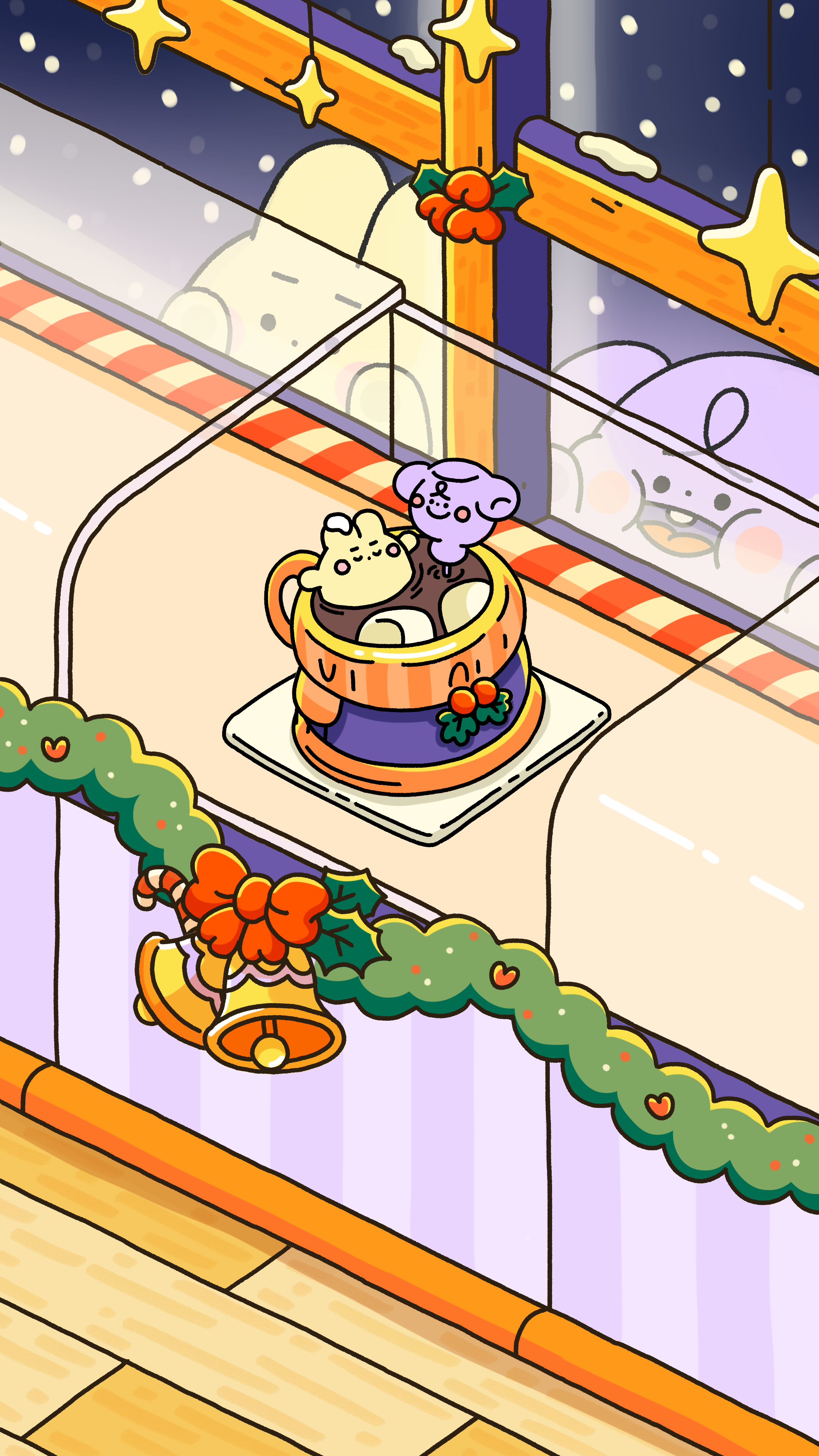 Taro x Lemo, Original character design, Christmas season greeting, short animation