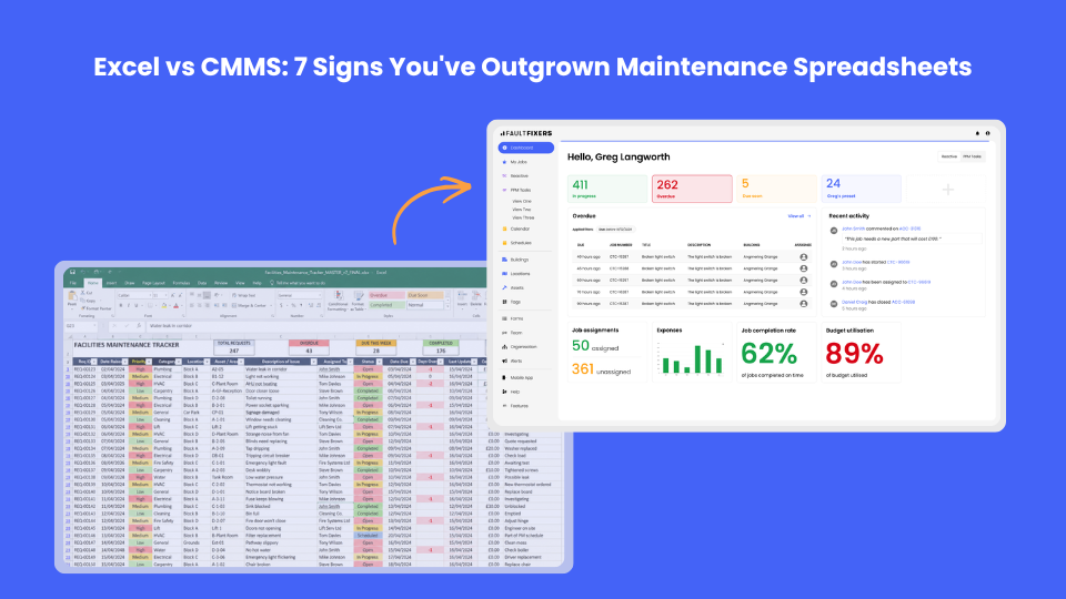 Excel vs CMMS: 7 Signs You've Outgrown Maintenance Spreadsheets