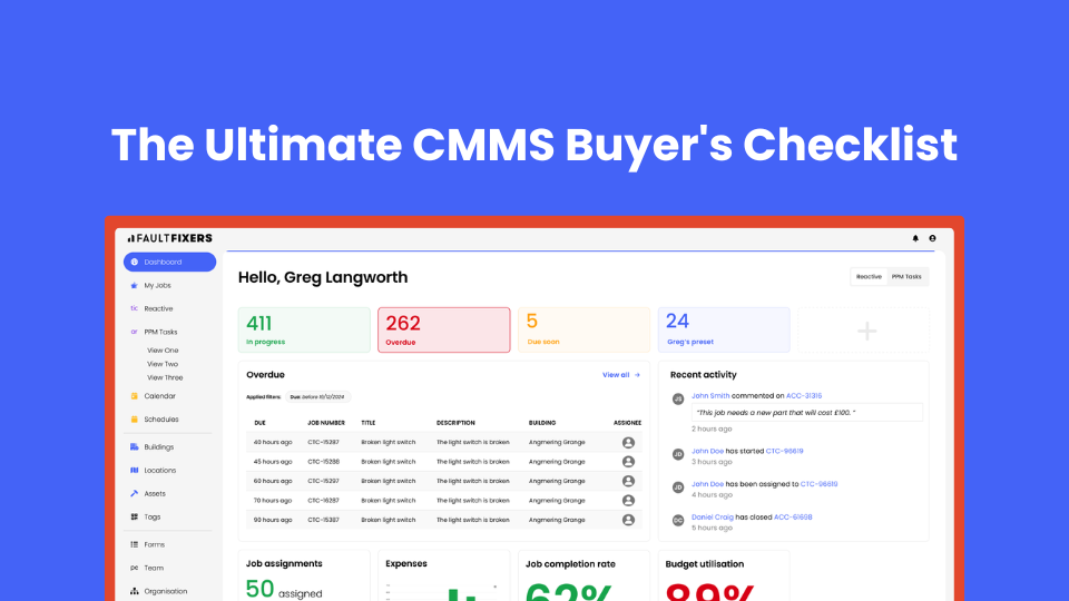 The Ultimate CMMS Buyer's Checklist: 15 Questions Every Facilities Manager Should Ask