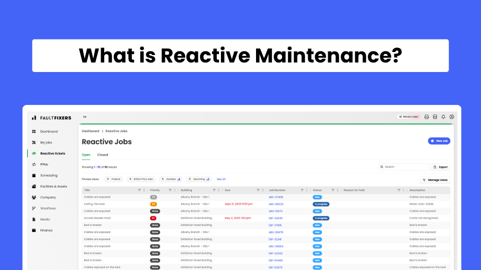 Reactive Maintenance: 10 Questions Answered