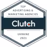 Clutch award winner for top advetising and marketing agencies 2021 - badge icon