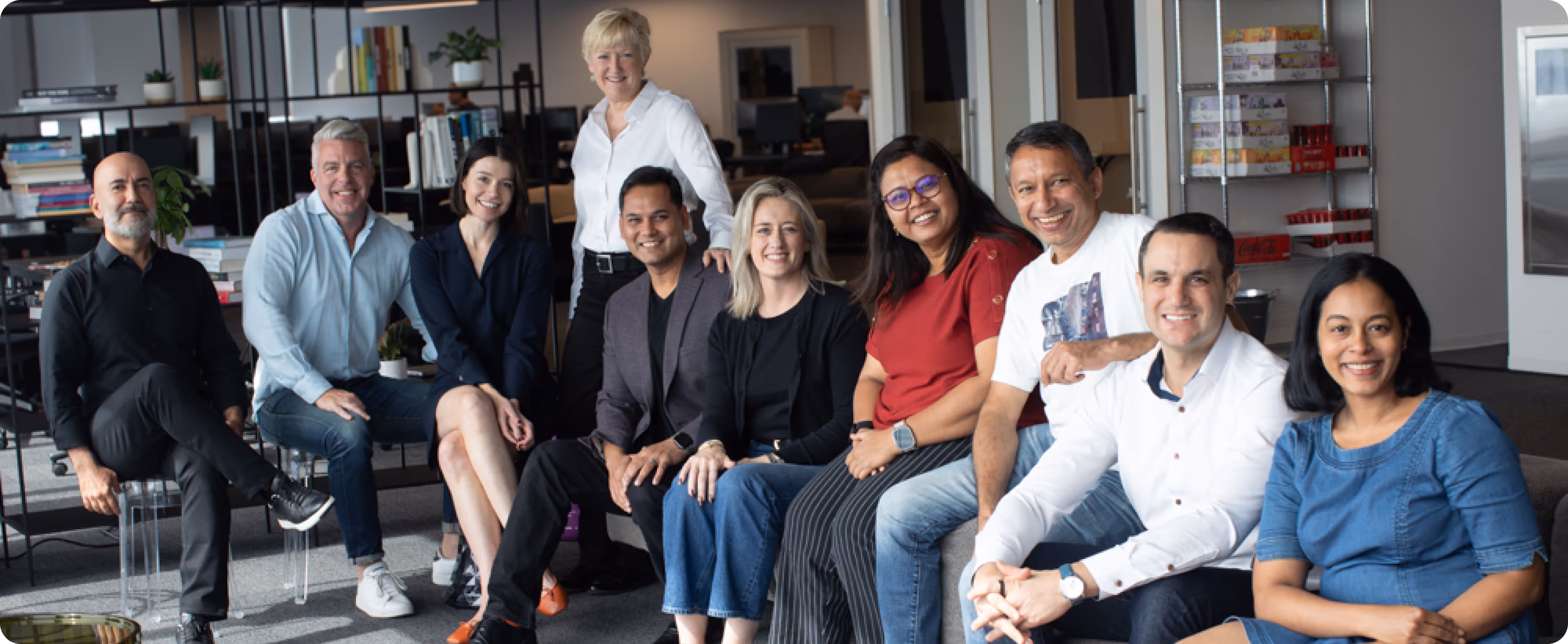 Group photo of ASAPP leadership.