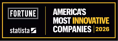 Fortune and Statista badge for America’s Most Innovative Companies 2026 award.