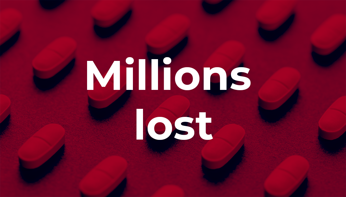 "Millions lost"