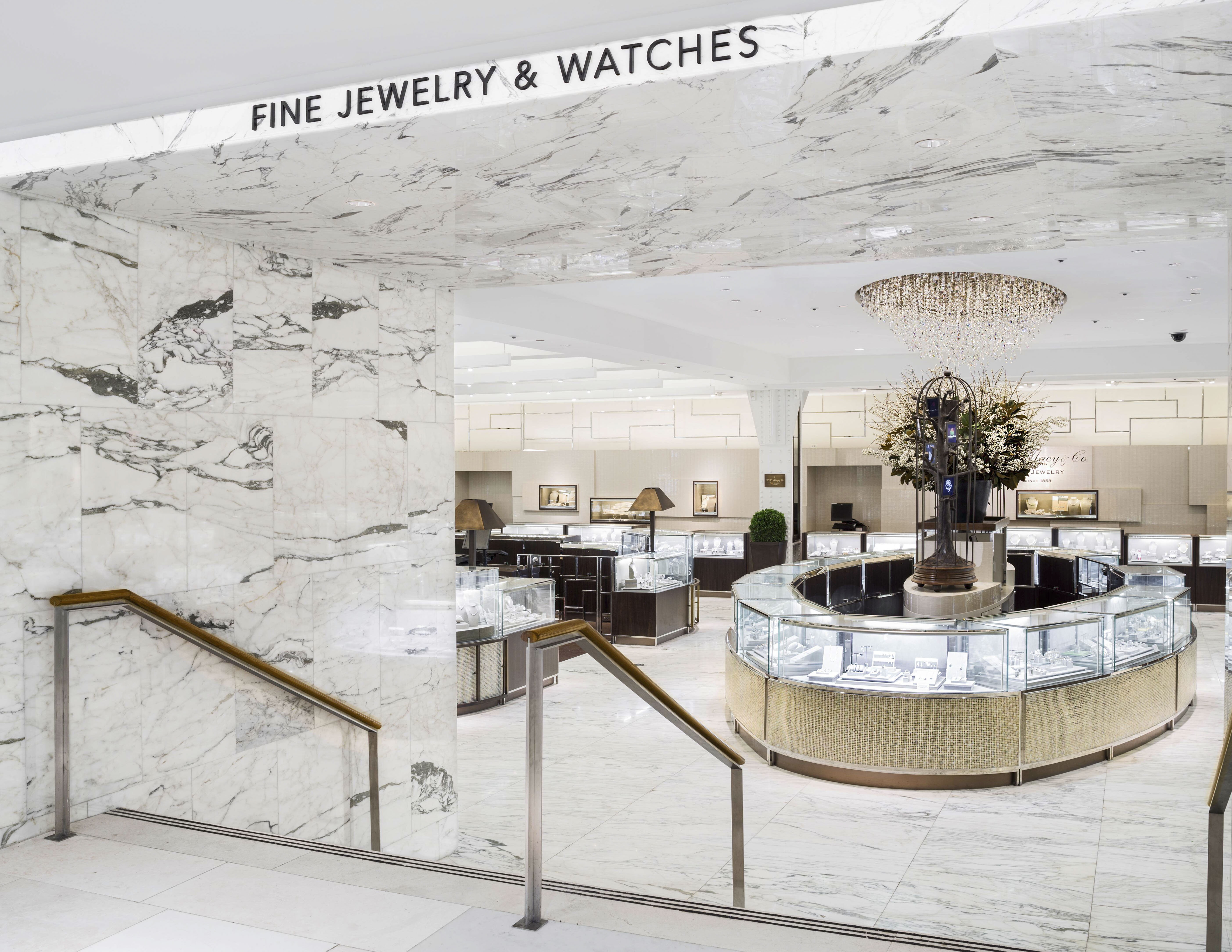 Macy's Herald Square Fine Jewelry and Watches pinned dimensional lettering, designed by Two Twelve