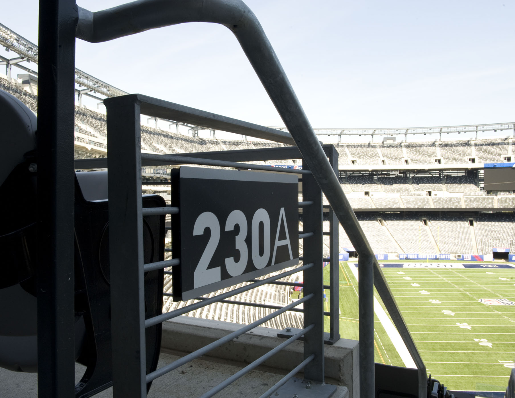MetLife Stadium seat section numbering, designed by Two Twelve