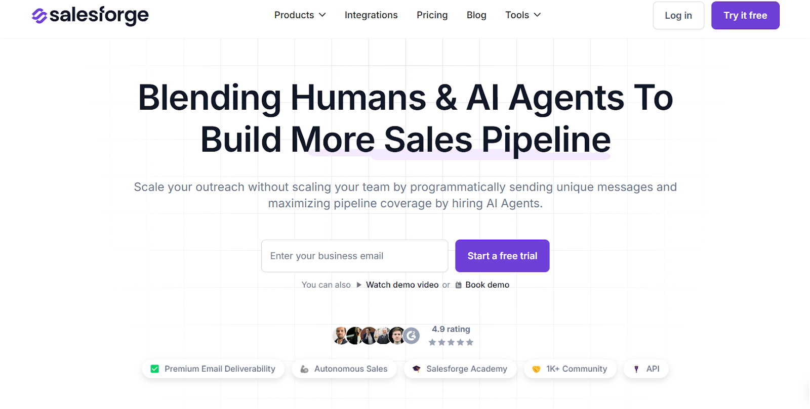Salesforge Homepage