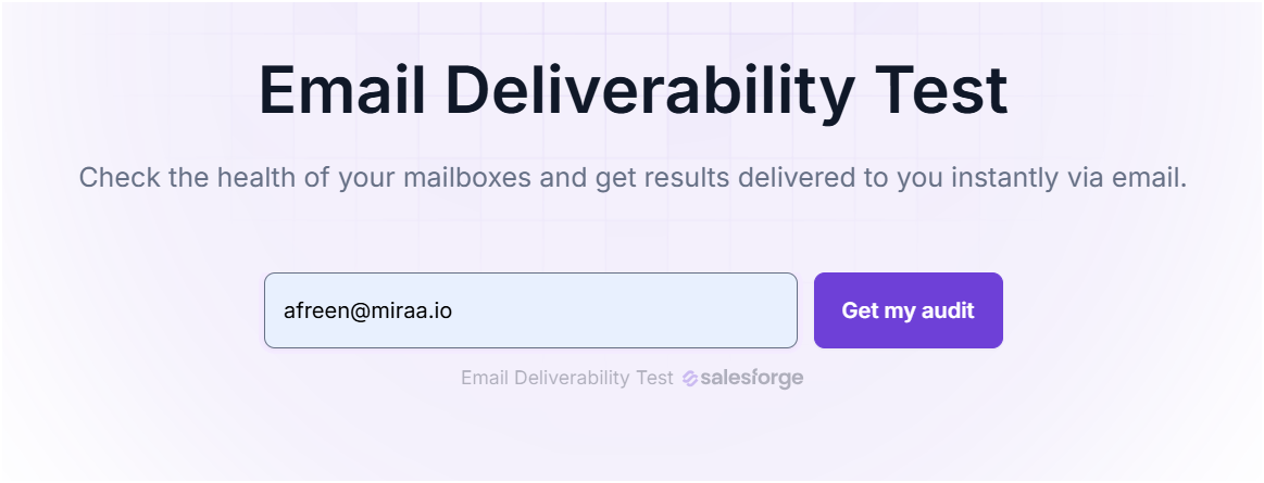 Email Deliverability Test