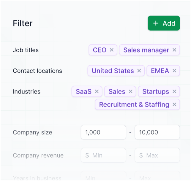 Lead verification in Leadforge