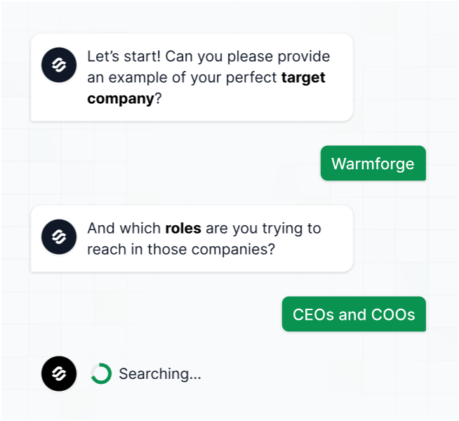 Personalised outreach in Leadforge