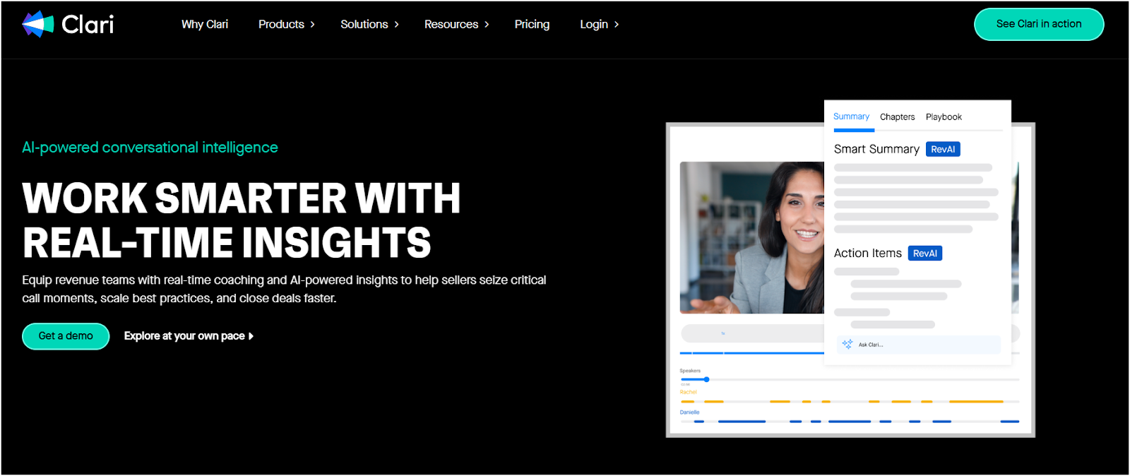 Clari Copliot Homepage