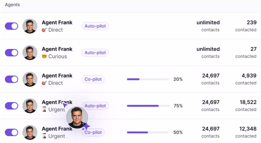 Agent Frank by Salesforge