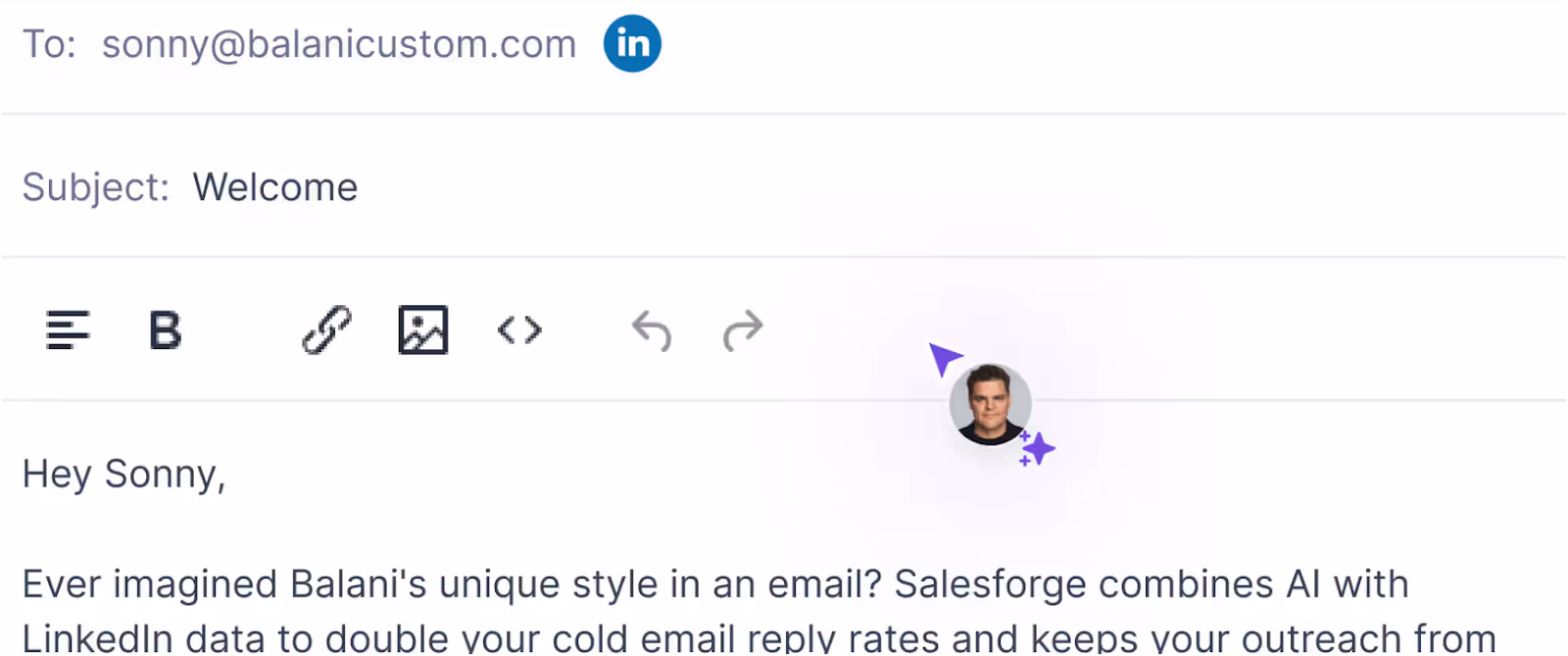 Personalised messages at Salesforge