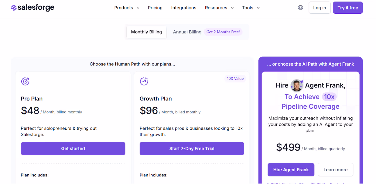 Salesforge Pricing