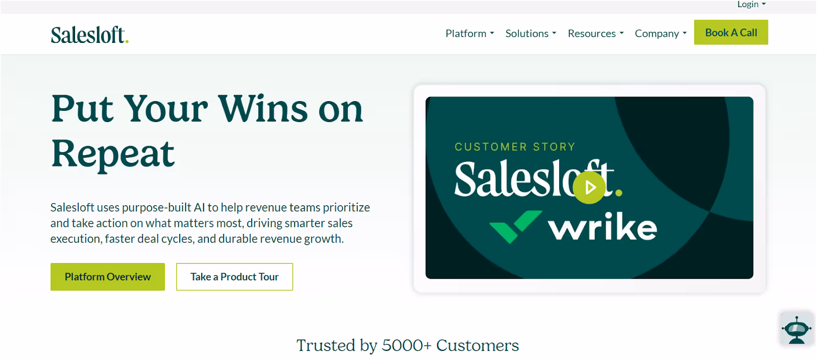 Salesloft Homepage
