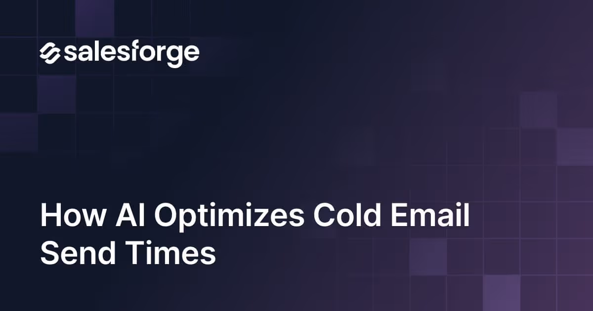 How AI Optimizes Cold Email Send Times
