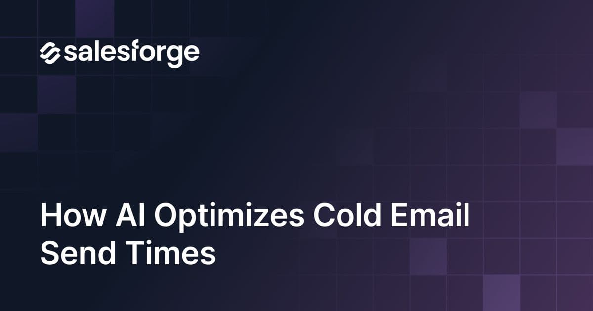 How AI Optimizes Cold Email Send Times