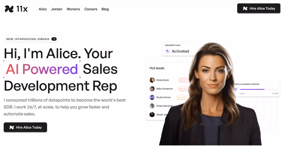 11x.ai Homepage