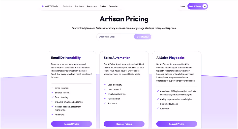 Artisan AI Pricing