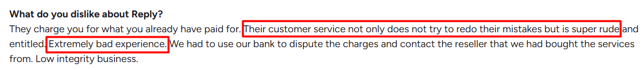 Reply.io G2 reviews 