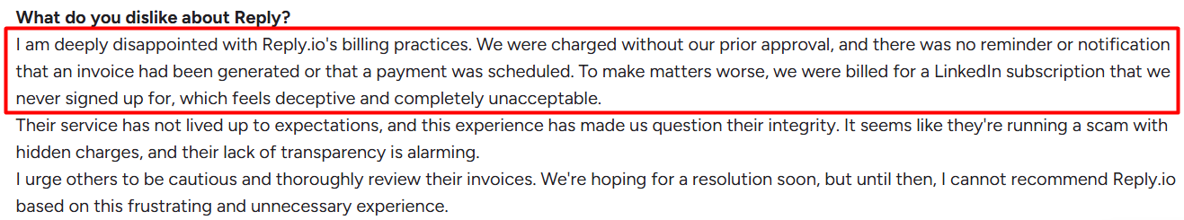 Reply.io G2 reviews 