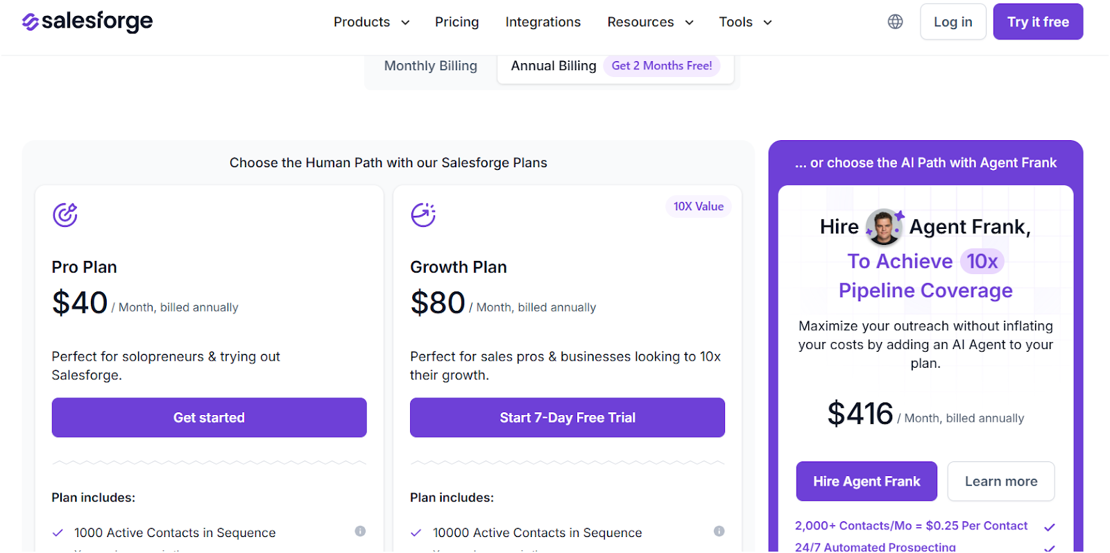 Salesforge Pricing 