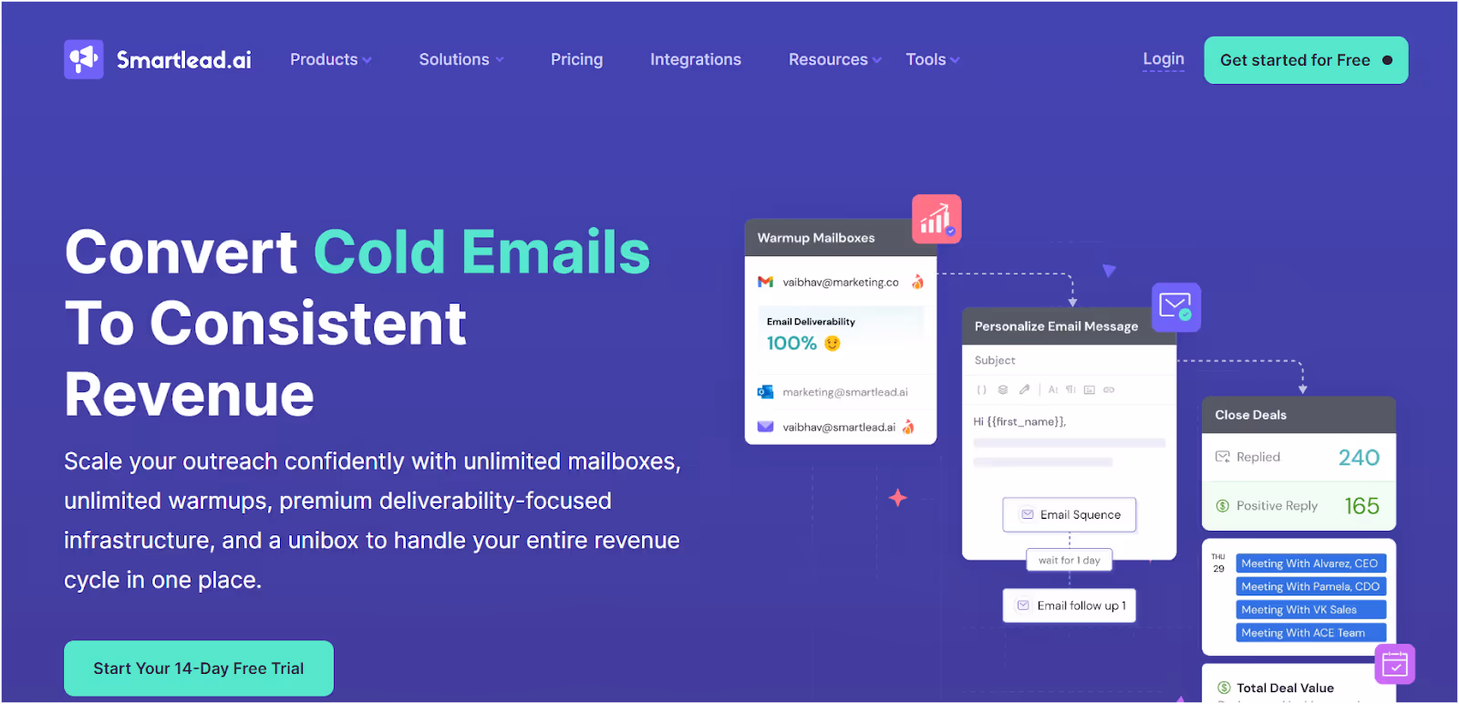 Smartlead.ai Homepage