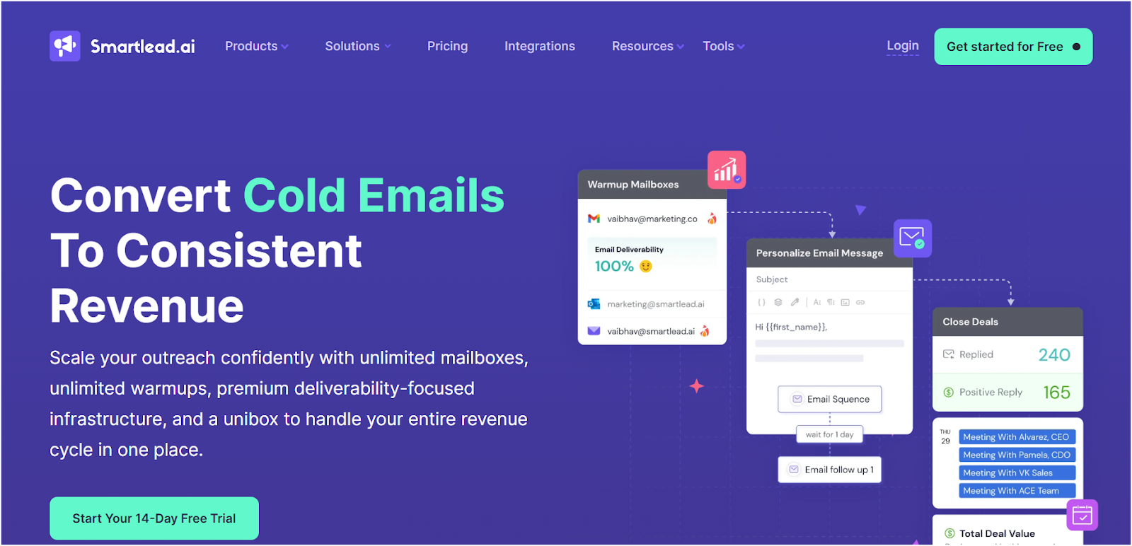 Smartlead.ai Homepage