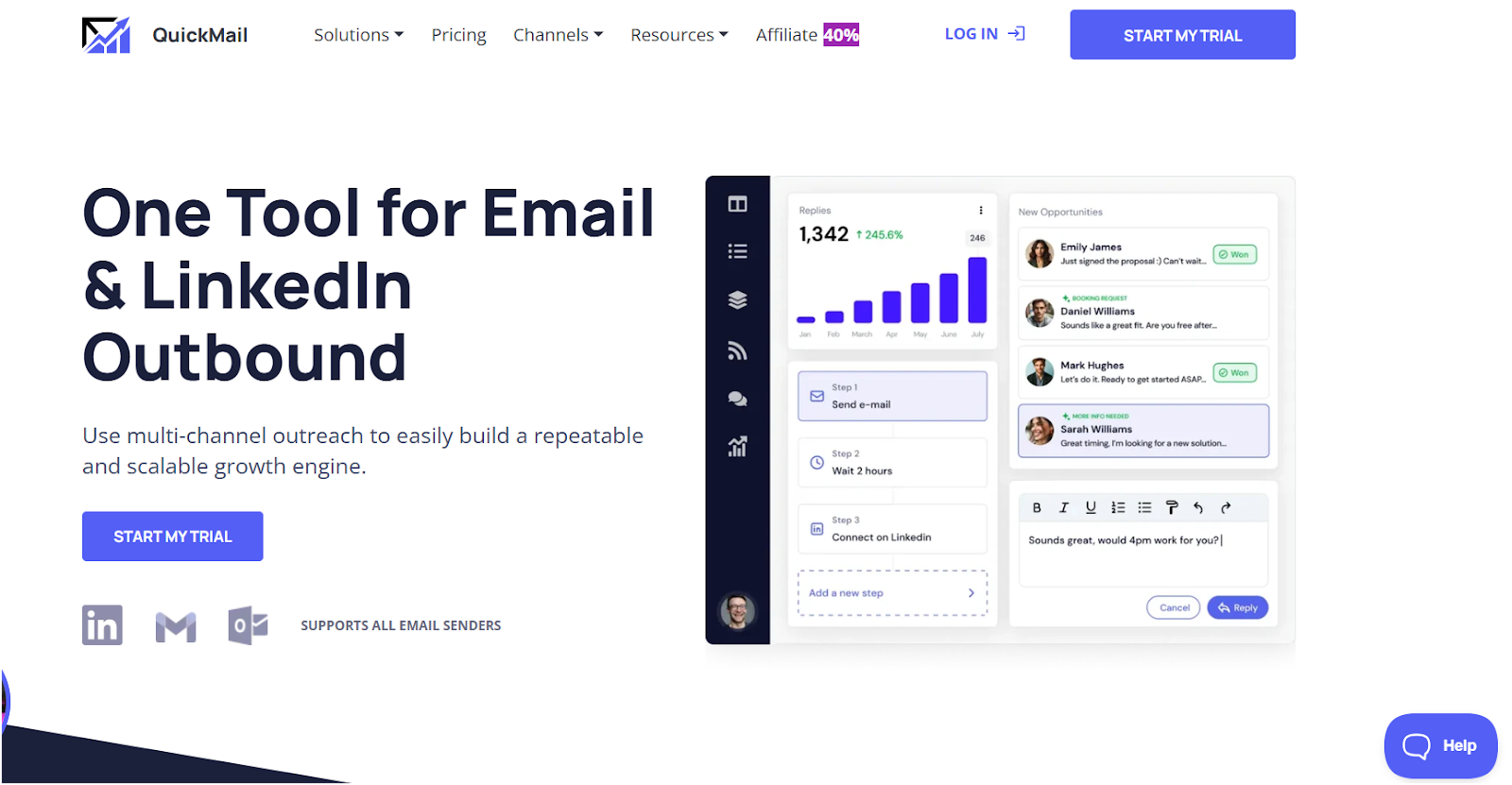 Quickmail Homepage