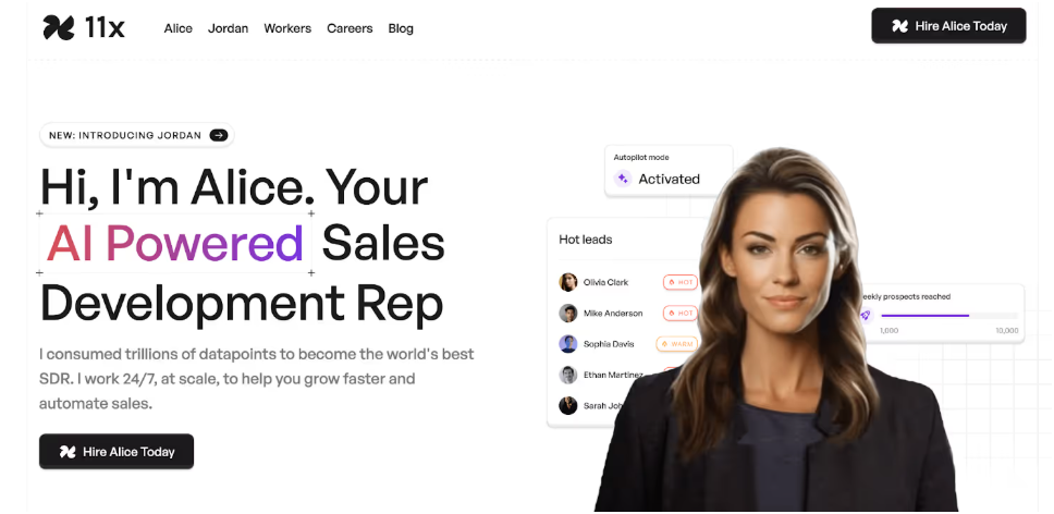 11x.ai Homepage
