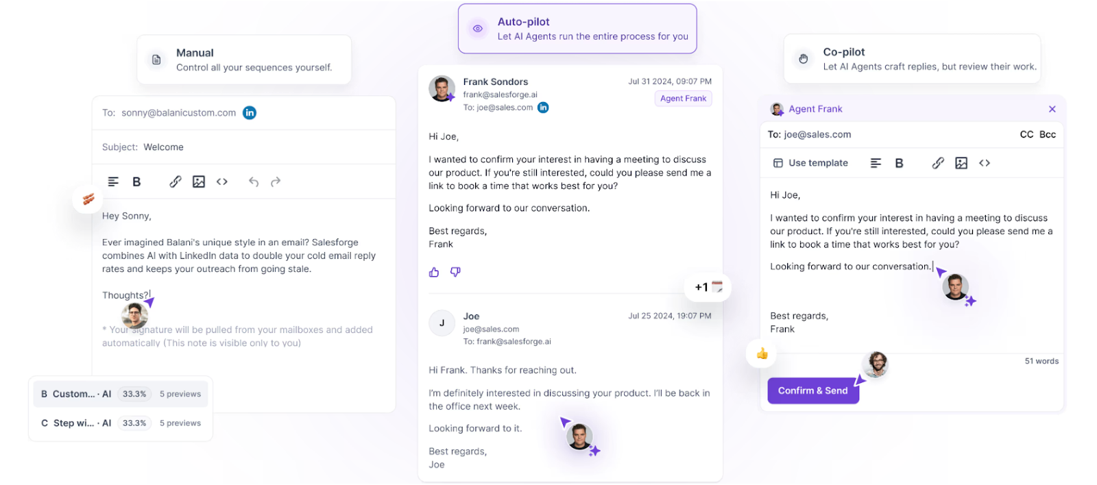 Salesforge personalised messages
