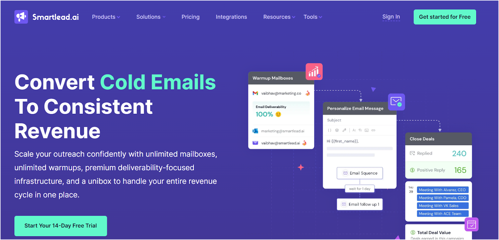 Smartlead.ai Homepage