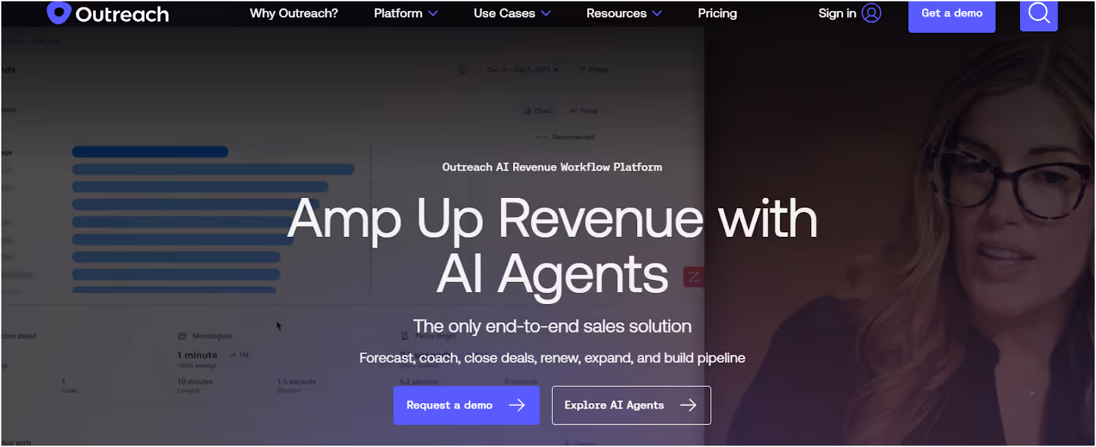 Outreach.io Homepage
