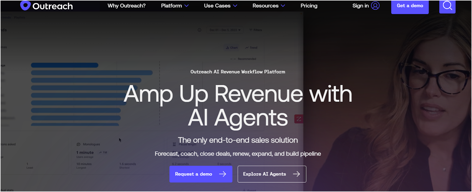 Outreach.io Homepage
