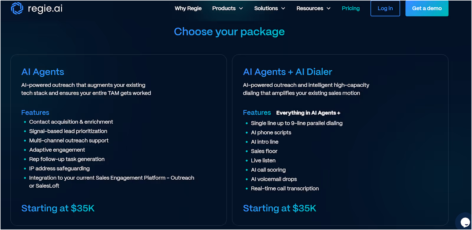 Regie.ai Pricing 