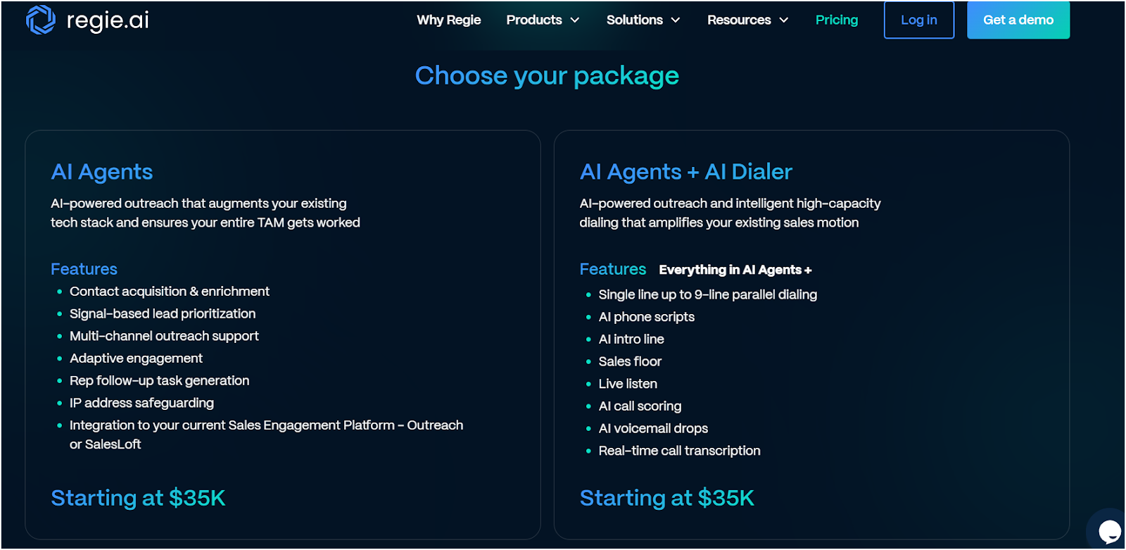 Regie.ai Pricing 