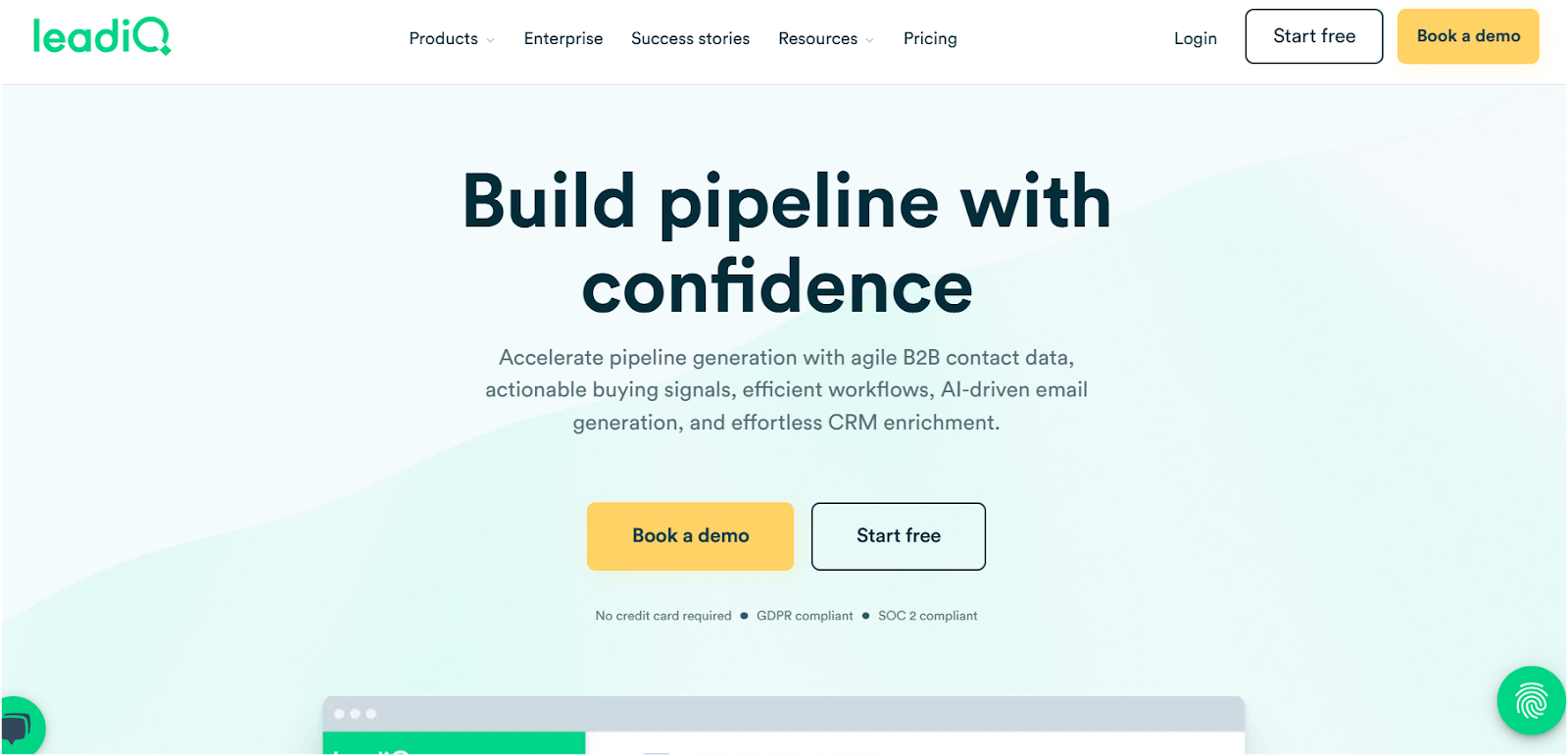 LeadIQ Homepage