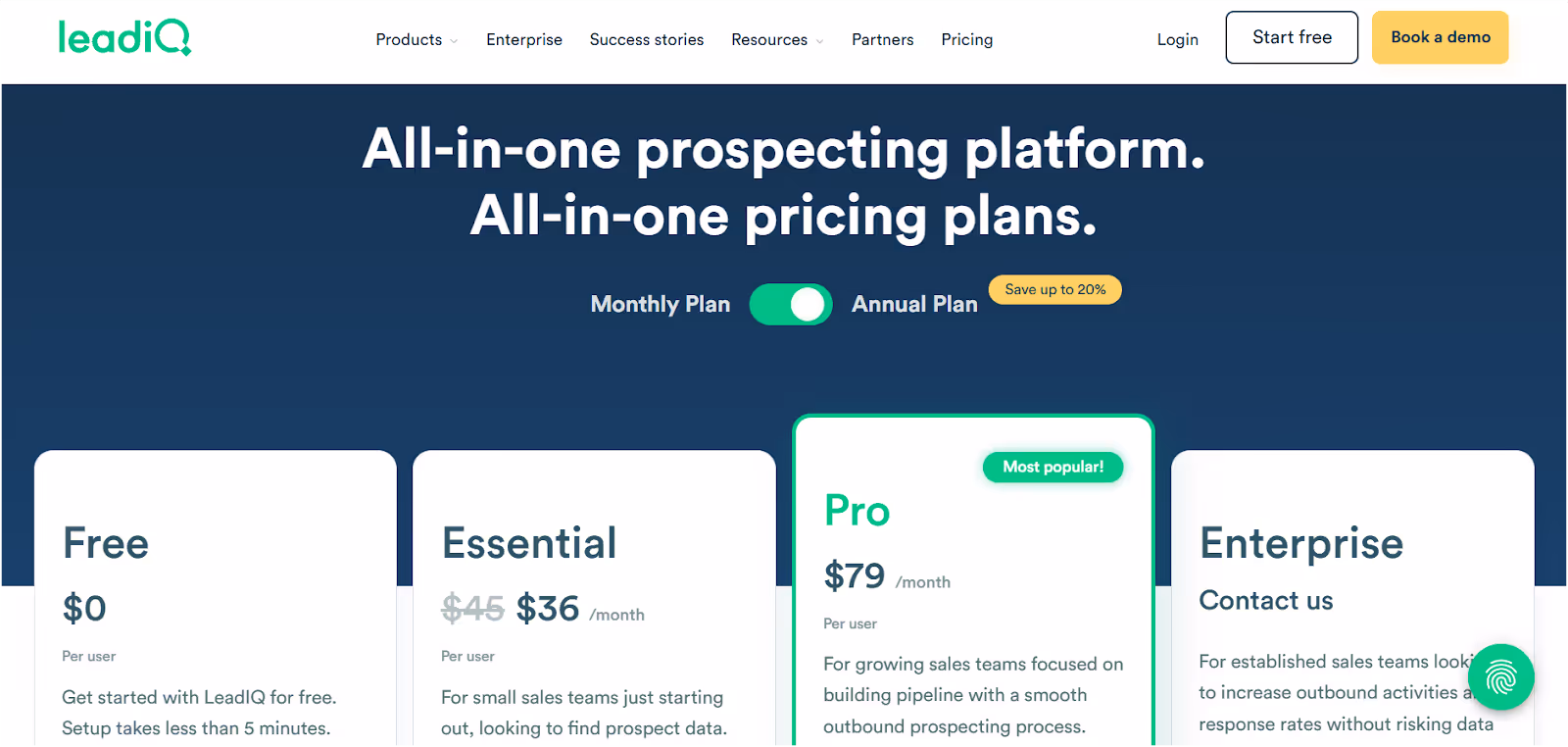 LeadIQ pricing