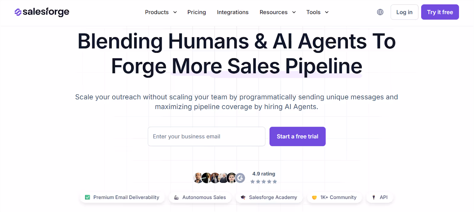 Salesforge Homepage